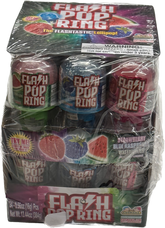 Flash Pop Ring Kidsmania Lollipop with Toy Quantity 12 Pieces Per Box Sweet Browse at UsaCandyWholesale.Com